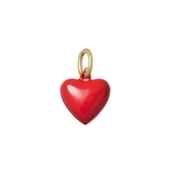 ROXANNE ASSOULIN The Mini Puffy Heart Charm in Red firm price - Picture 1 of 16
